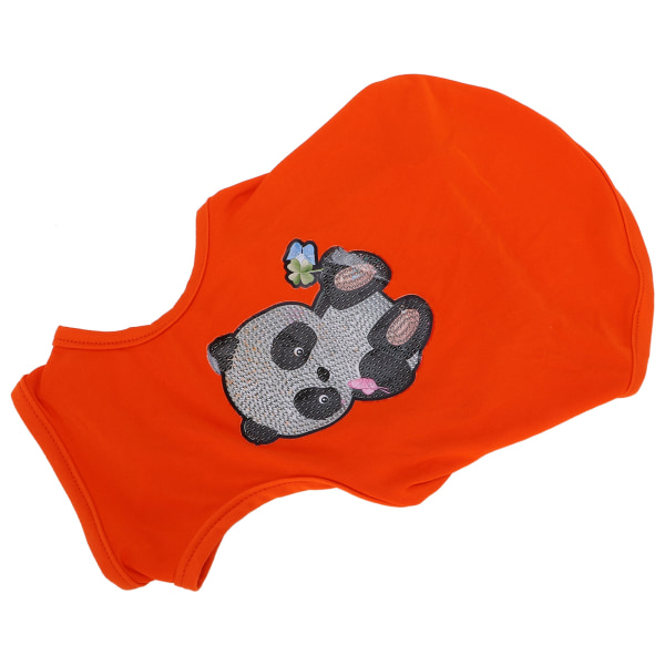 Hundeskjorter Trykt Rhinestone Maling Pet T-Shirt Myk pustende sweatshirt for hunder og katter(oransje S)