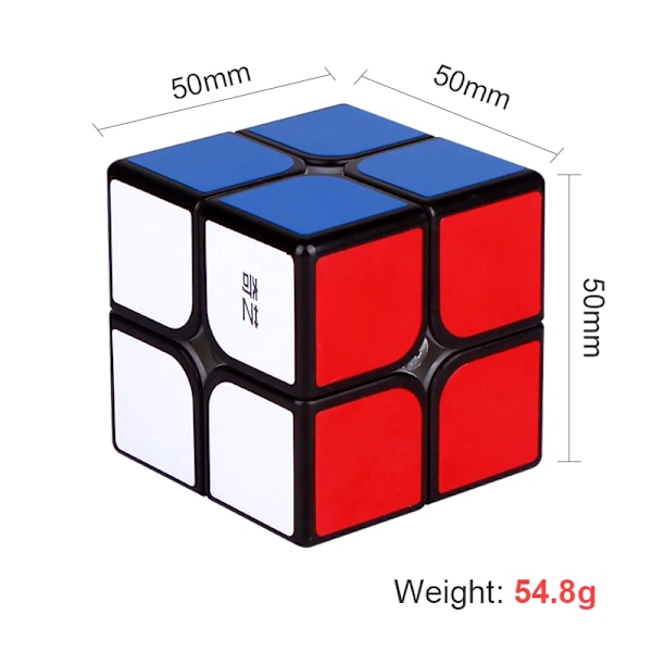 Qy Toys 2X2 Magic Cube Professionell 2X2 Kub Pussel Kuber För Barn Speed Cube Utbildningsleksak Ungersk Kub Qy קוביות הונגריות stickerless