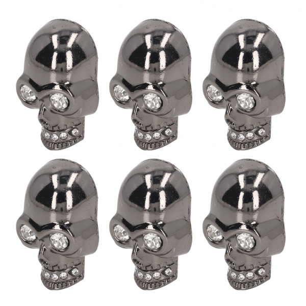 10 st Skull Nitar Gotisk stil Fashionabla Skull Stud Tillbehör för DIY Skor Kläder Väskor Strass