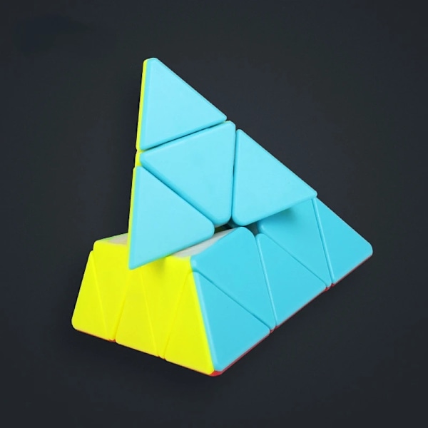 Pyramid Magic Cube 3X3 Cubo Magico Wca Tävling Lära Pedagogisk 3X3X3 Pyramid Puzzle Kub För Barn Black