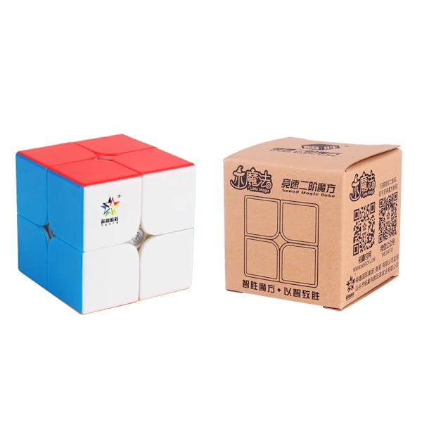 Yuxin Little Magic 2X2 Magisk Speed Cube Stickerless Professionella Fidget Leksaker Little Magic 2 Cubo Magico Pussel stickerless