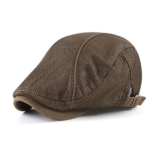 Keps, Tohuiyan Sommar Newsboy Kepsar För Män Andningsbara Mesh Baskrar Hattar Casual Boina Hombre - Typ Kaffe
