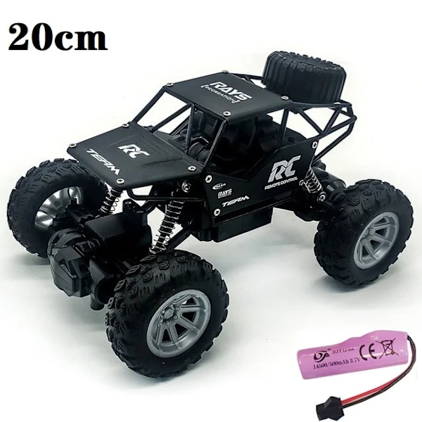 1:12 37cm 4wd rc-bil hög hastighet racing terrängfordon dubbla motorer drivbil fjärrstyrd elfordon julklappar 20cm Black