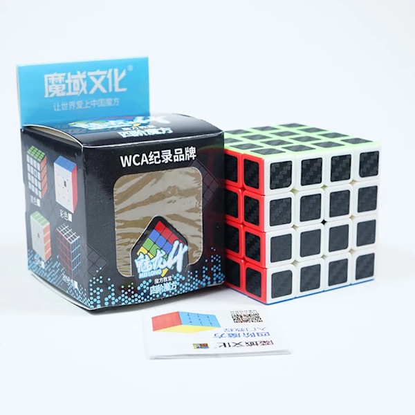 Mfjs Kolfiber Sticker Magic Cube 2X2 3X3 4X4 5X5 Positiv Kub Pyrimid Megaminx Cubo Magico För Barn Present Leksak 4x4