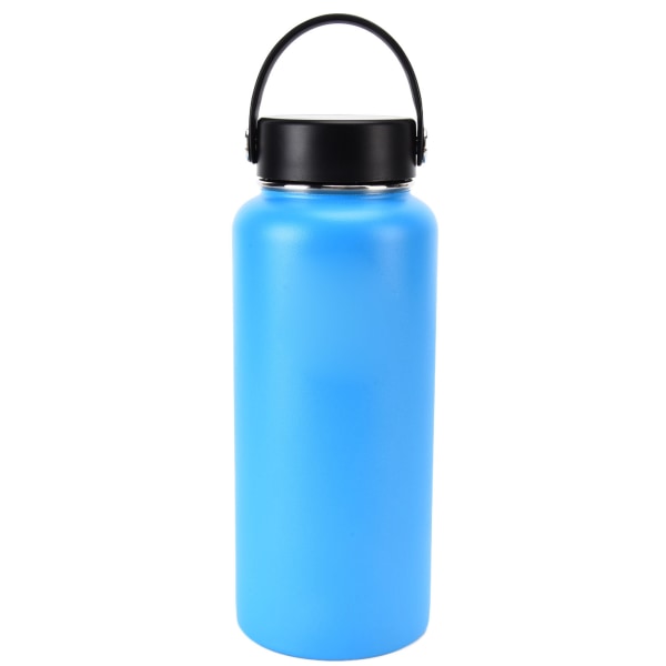Vannflaske Vakuumisolert vannflaske i rustfritt stål med bred munn og lekkasjesikker flekshette