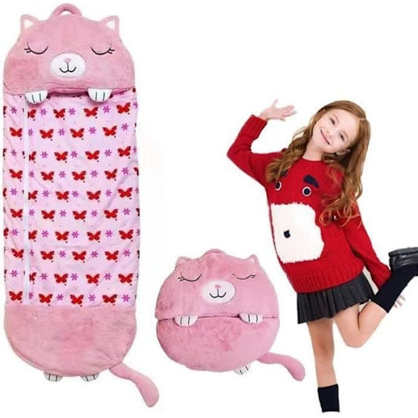 Sovsäck - Pimpimsky - M121 - 180X70 Cm - Bomull - För Barn Flickor Pink