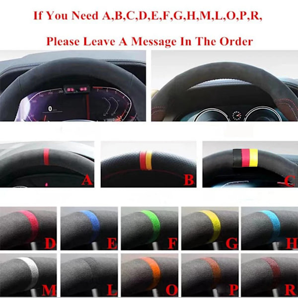DIY-styrd ratt-fläta i läder för Mazda CX-3 CX3 CX-5 Mazda 2 3 6 Axela CX5 Scion biltillbehör
