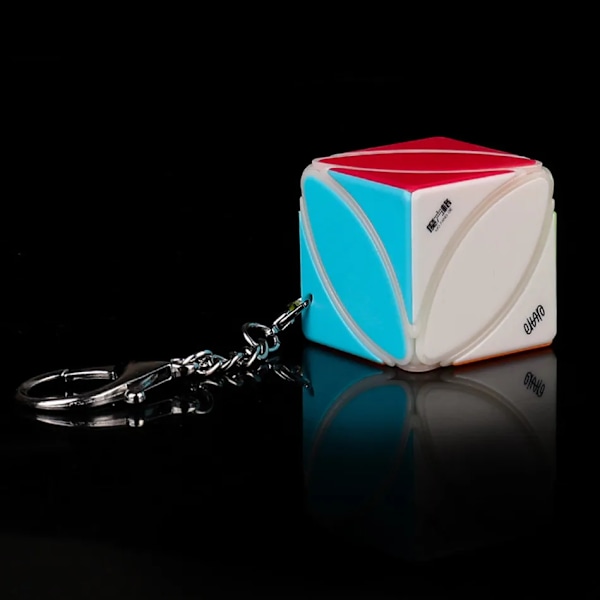 [Ecube] Mini Nyckelring Mofangge Ivy Pyraminx 2X2 3X3 Växel Magic Cube Pussel Hänge Kedja Cubo Magico Leksaker Barn Ivy