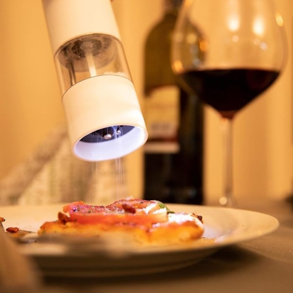Salt-/Pepparkvarn 2 Elektriska Pepparkvarnar Kryddkvarn Automatisk Pepparkvarn