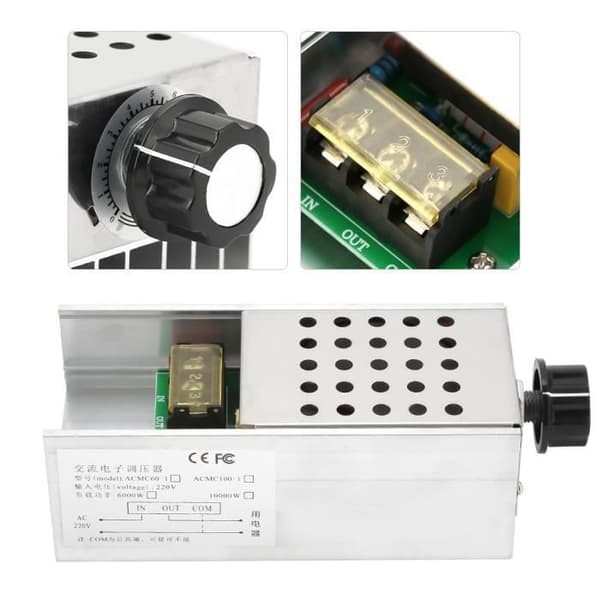 6000W AC 220V SCR Spänningsregulator - Abi28