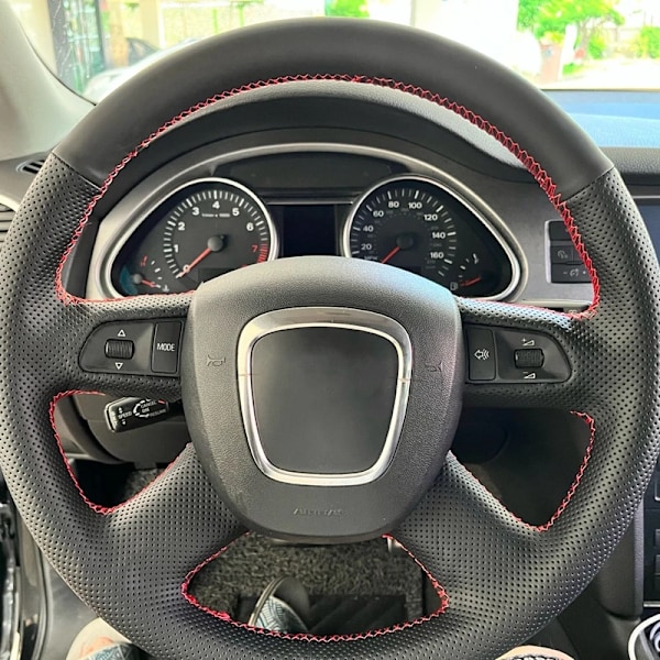 Anti-halk rattöverdrag i konstläder för Audi A3 (8P) Sportback A4 (B8) Avant A5 (8T) A8 (D3) A6 (C6)