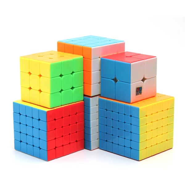 [Picube] 2X2 3X3 4X4 5X5 3C Speed Cube 2X2X2 3X3X3 4X4X4 5X5X5 Professionell 3C Barnpussel 3 MeiLong 23 bundle