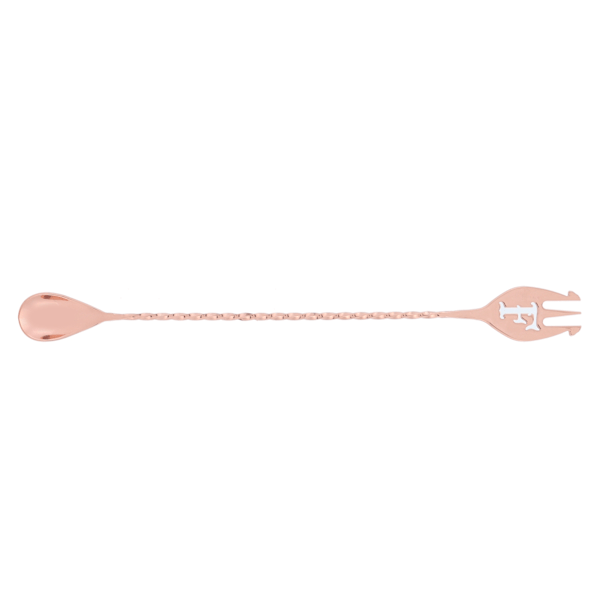 Stirring Spoon 304 Stainless Steel Long Handle Spiral Cocktail Spoon Bar AccessoryRose Gold