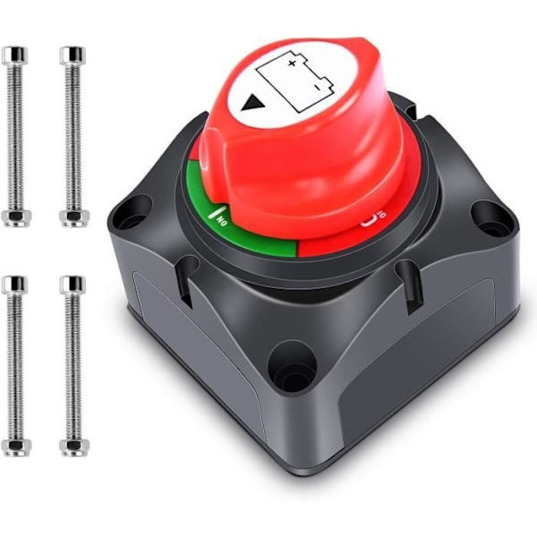 12V - 48V Batterifrånkopplare Batteriisolator, Vattentät Batterifrånkopplingsbrytare 275A.