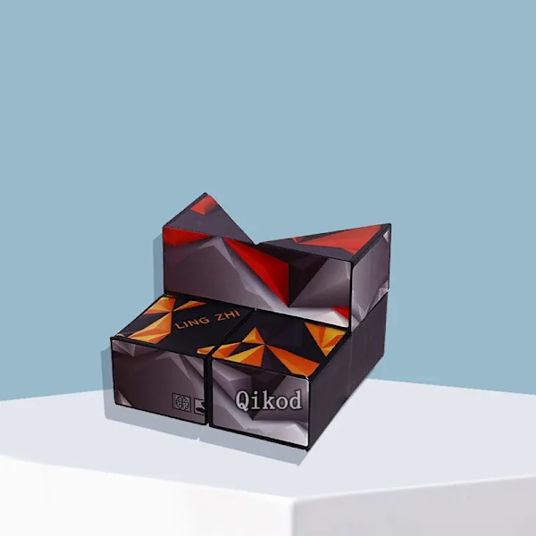 Ny Variant Geometrisk Föränderlig Magnetisk Magisk Kub Anti Stress 3D Dekompression Hand Flip Pussel Kub Barn Avlastare Fidget Leksak Cube 15
