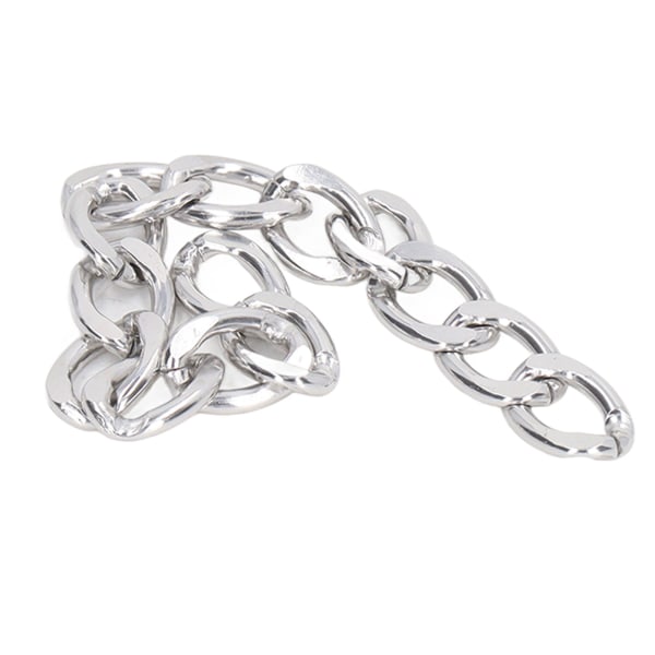 Metal Craft Chain 32,8ft Stærk Aluminium Elegant Stil Udbredte Aluminiumskantkæder til smykkefremstilling DIY Sølv