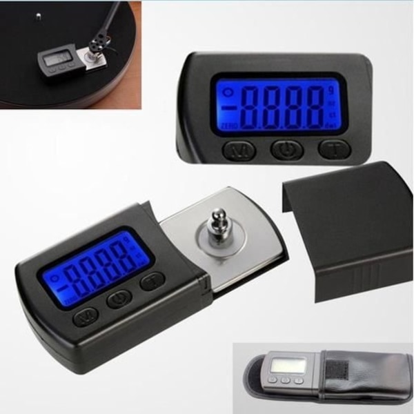 Kraftmätare - Yosoo - Skivspelare - Elektronisk våg - Kapacitet 0-5G - 3-siffrig display black