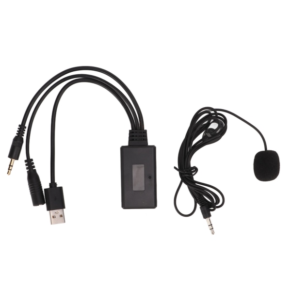 Bil Bluetooth 5.0 trådløst modul 1,5 m kabel håndfri mikrofon til biler AUX IN-port