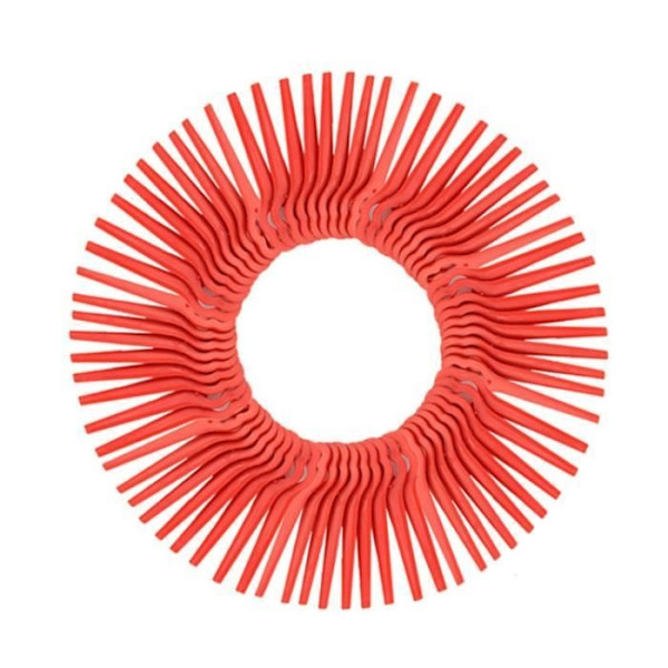 Förpackning med 100 Ersättningsblad i Plast för kompatibel med Florabest Lidl Grästrimmer, Längd 83mm