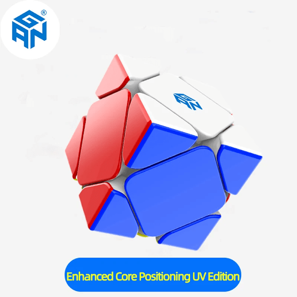 Skewb Magnetisk Speed Cube M Stickerless Skewb Speedcube 32 Magneter Förbättrad Version Professionell Magisk Kub Pussel Leksaker Enhanced  UV