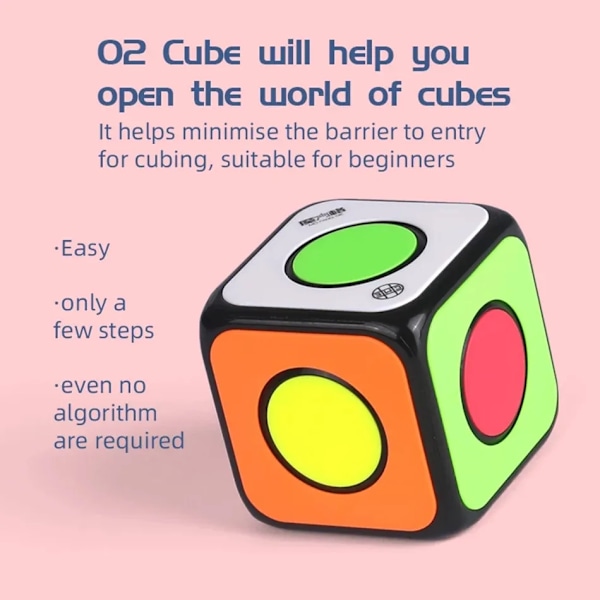 [Picube] O2 Cube Standard 1X1 Magisk Kub Pussel Spinner Magico Cubos Speedcube Pedagogisk Leksak För Barn Presentleksak Standard Version