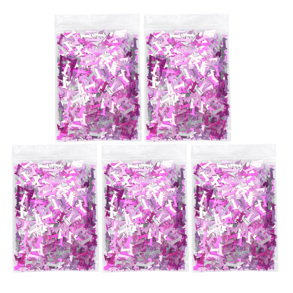 8 mm rosa konfetti fest glitter paljetter bordsdekorationer för flickor dop prydnader Nummer