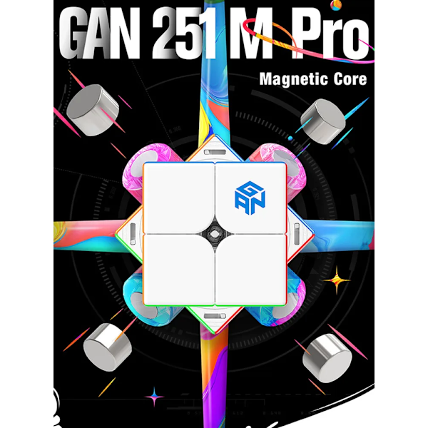 251 M Pro Magnetisk Speedcube 251M Air Leap 2X2 Explorer Speed Cube Professionell Magisk Kub Pussel Leksaker För Barn 251M Air