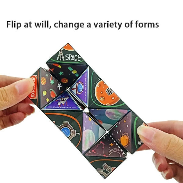 Tredimensionell Varierande Magisk Kub Anti-Stress Leksak Geometri Oändlig Magnetisk Föränderlig Kub Barn Ångestdämpare Fidget Leksaker D