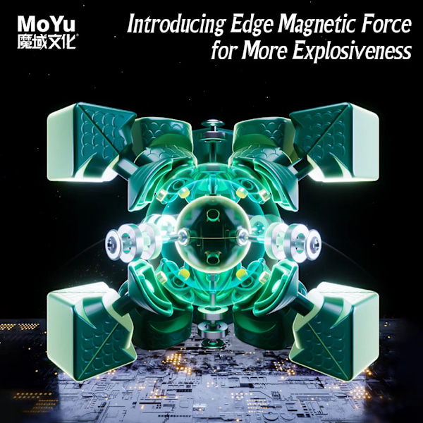 !Nytt! [Funcube] Wellong V9 3X3X3 Magic Cube Weilong Wrm Maglev Ball-Core Uv 3X3 Professionell Magnetisk Magic Cube Magnetic Version