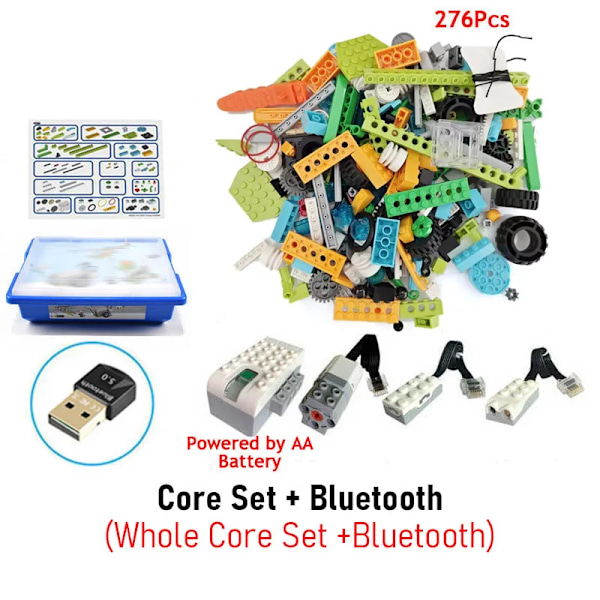 Wedo 2.0 Utbildningsfunktioner DIY-delar kompatibla 45300 Wedo 2.0 Core Set Scratch 3.0 Byggklossar DIY-leksaker julklappar Core Set  Bluetooth