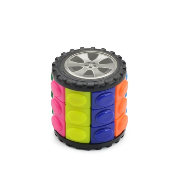 3D Magisk Majs Kub Torn Pussel Speed Cube Hjul Roterande Spel Cubos Cylindriska Leksaker För Barn Pedagogiska Gåvor Cagic Kub B