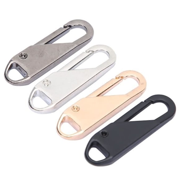 Fafeicy 12 st Dragkedjehuvud Avtagbar Legering Fjäder Dragkedja Dragare Slider