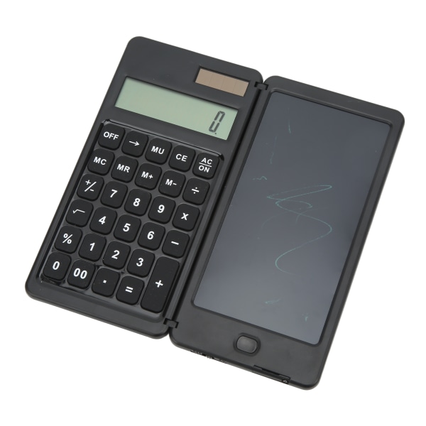 Kalkulator Notisblokk 10-sifret skjerm Dual Power Drive 128g Multifunksjon Solar Folding Kalkulator for Office School Home