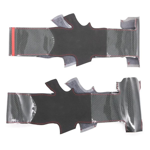 Svart konstläder rattöverdrag i kolfiberlook för Infiniti G G37 EX EX35 EX37 Q Q40 Q60 QX50 2008-2018 Nissan Skyline 2006-2014 Faux Suede(.154)