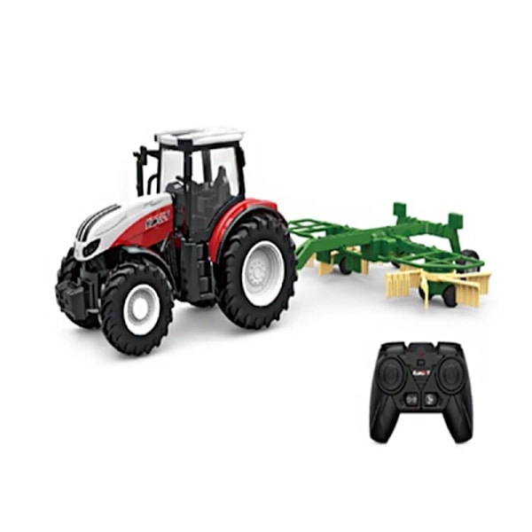RC-gårdsbils traktor släpvagn 2.4g radiostyrda bilar jordbrukssimulator lastbil miniatyrbonde djurmodell leksaker barn pojke Model 2