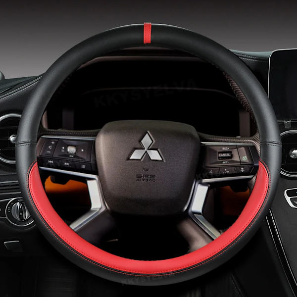 Rattstyrningsöverdrag för Mitsubishi Outlander 2022 L200 2022 Mirage ASX 2012-2019 Eclipse Cross 2017-2019 Biltillbehör RED