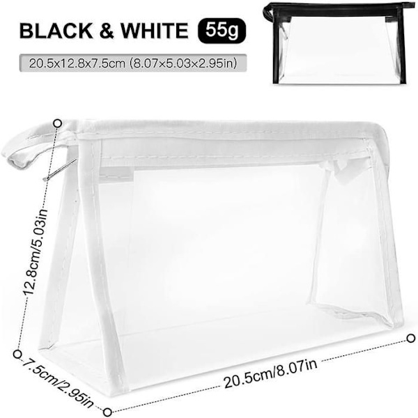 Transparent Pennfodral, Pennfodral med Stor Kapacitet för Tentor Vattentätt Pvc-Pennfodral för Pojkar