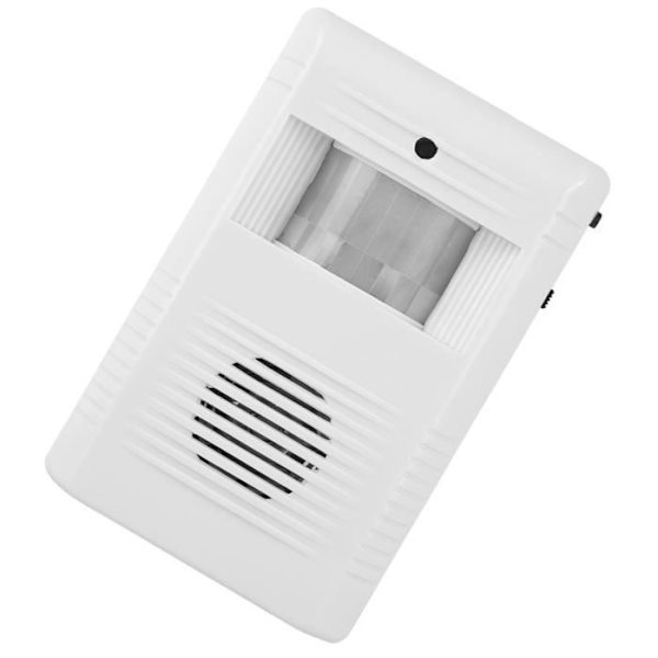 Rörelsedetektor - Cikonielf - 16 Musikstycken - Automatisk Infraröd Detektion - Justerbart Alarm - 85 Db White