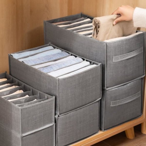 Förvaringslådor - Ospecificerad - Set med 3 - Vikbara - Mesh - För Kläder och Underkläder