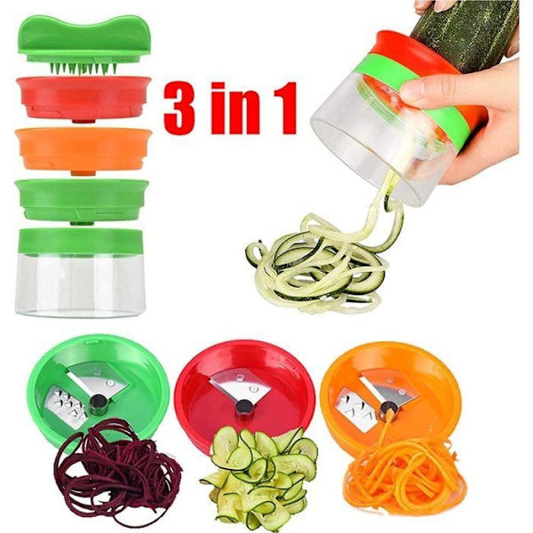 Spiralskärare Handhållen Spiralskärare För Grönsaker Spaghetti Potatis För Sparris Skalare