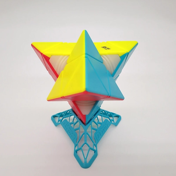 Qiming S2 Pyramid 3X3 Magic Cube Professionell Cubos Magicos Leksaker för Barn Höghastighets Kub Pussel Leksak 2x2 Pyramid