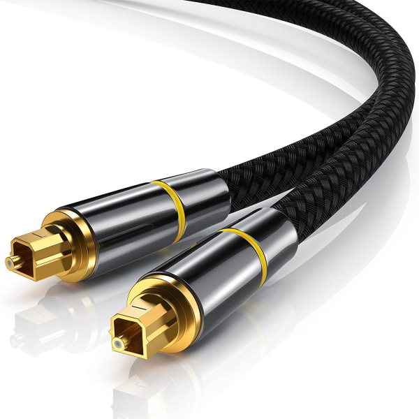Optisk fiberkabel Flexibel kabeldragning Klar ljudöverföring 5.1-kanals optisk fiberljudkabel