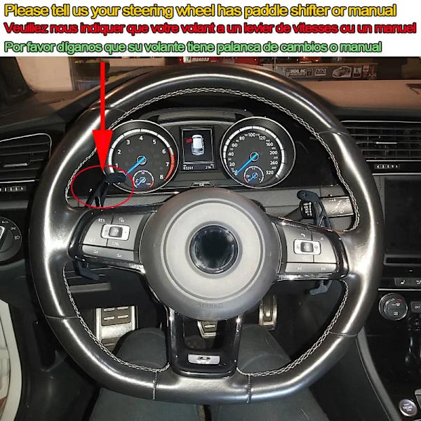 Cardak rattöverdrag i svart mockaläder för Volkswagen Golf 7 MK7 GTI R VW Polo Scirocco 2015 2016 Style 3