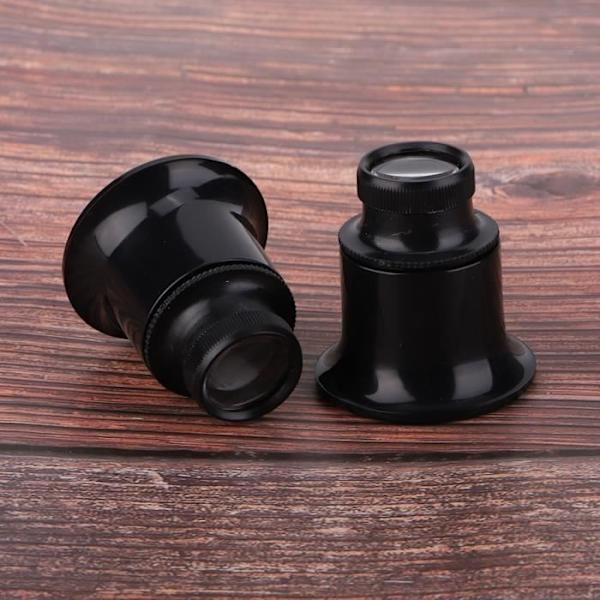2 st 20X Förstoringsglas Klockreparation Urmakare Luppverktyg