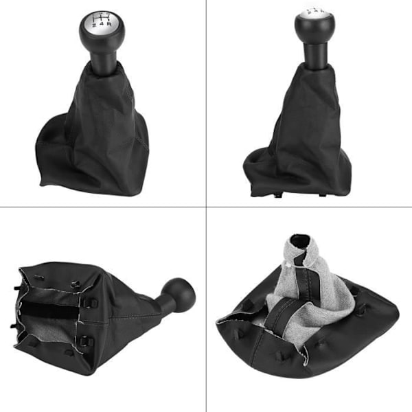 Växelspaksknopp med damask för kompatibel med Peugeot 207 -307-406 -Abi