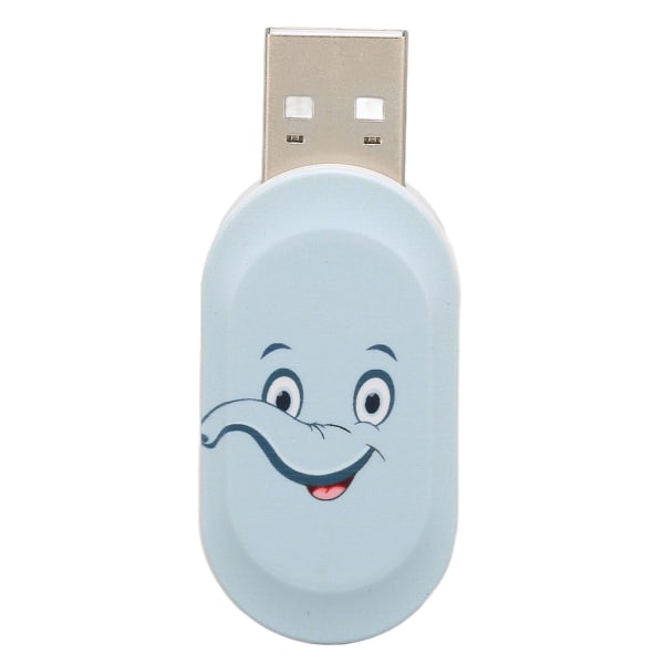 Tecknad Flash-enhet Söt blå elefantmönster U-skiva Anti-elektromagnetisk störning USB2.0-minne-minne Blue Elephant 32G