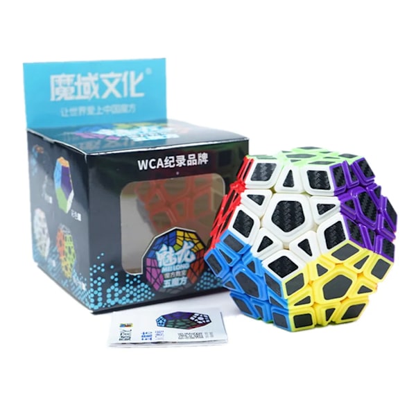 Mfjs Kolfiber Sticker Magic Cube 2X2 3X3 4X4 5X5 Positiv Kub Pyrimid Megaminx Cubo Magico För Barn Present Leksak 4x4