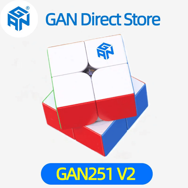 Original 251 V2 Speed Cube Stickerless 251V2 2X2 Speedcube 2X2X2 Professionell Magisk Kub Leksaker För Barn stickerless