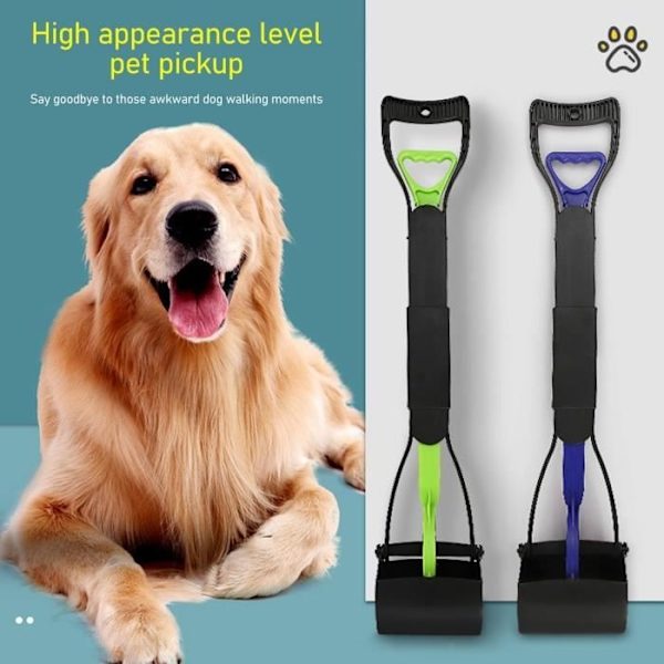 Fydun Hopfällbar Hundbajsskyffel - Vit - Medium - Hopfällbar Design Tandformad Bett