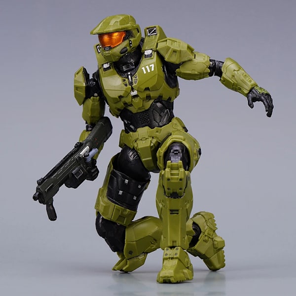 18 cm Halo Infinite Master Chief Mjolnir Mk VI 1/12 skala 17,5 cm 6 tum actionfigur VI Gen3 John117 samlarföremål leksaker A-with box 18CM
